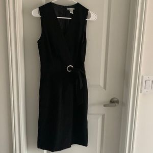 H&M formal black wrap dress